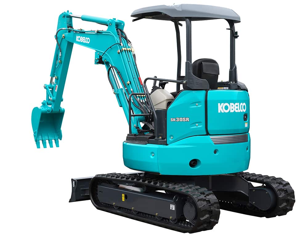 Kobelco SK30SR-6 3 Tonne Mini Excavator 2.8m Dig Depth